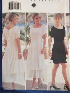 OOP BUTTERICK 3488 Misses ausgestelltes gefüttertes Kleid n 2 Längen MUSTER 6-8-10-12 UC - Bild 1 von 4