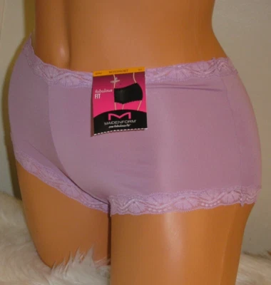 Panties Lingerie Maidenform Pastel Purple Boyshorts, Sz. 5 Small Adult Gift - Image 1 of 4