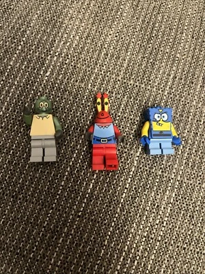 Lego Squidward Minifigure SpongeBob SquarePants 3825 3827 Mr Krabs, Super Hero - Image 1 of 4