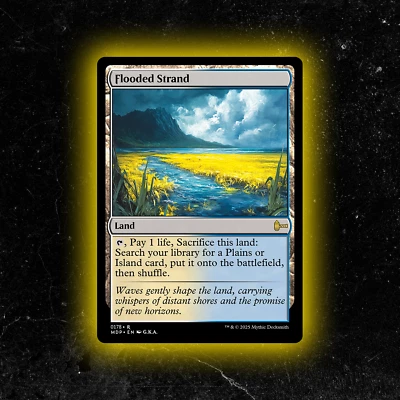 Flooded Strand - Custom Magic: The Gathering Card - High-Quality - Image 1 of 4