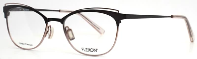 Gafas de borde completo FLEXON W3101 510 gris dorado para mujer ojo de gato 51-18-140 B:36 Foto 1 de 4