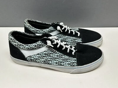 Zapato de patinador Airwalk Y2K para mujer de gamuza y lona - calavera y huesos cruzados - talla 9 Foto 1 de 4