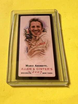 2007 Allen & Ginter - Mario Andretti - Mini - No Number - Black Border SP - Image 1 of 2