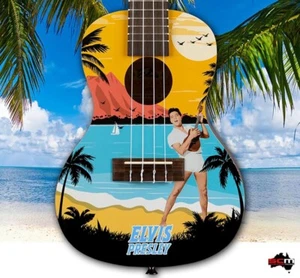 Kala Elvis Presley Blue Hawaii Concert Ukulele with App, Tuner, Songs & Lessons - Picture 1 of 5