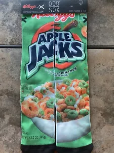 Apple Jacks crew socks size 6-13 ODD SOX - Picture 1 of 4