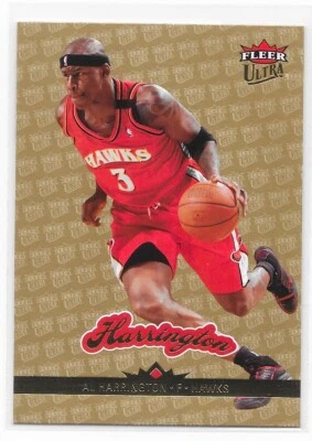 2006-07 Fleer Ultra Gold Medallion Al Harrington #2 Atlanta Hawks NBA Baloncesto Foto 1 de 2