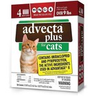 Advecta Plus Flea Protection Squeeze-On for Cats Over 9lbs 4CT