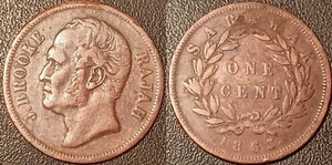 Sarawak - Borneo - Malaisie - Raja C Brooke 1 cent 1863 ! KM#3 - Picture 1 of 1