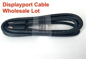 LOT Sale - DisplayPort to DP Cable 6Ft 1.8m Male 4K HD Dell 5, 10, 50, 100 Pack - Picture 1 of 13
