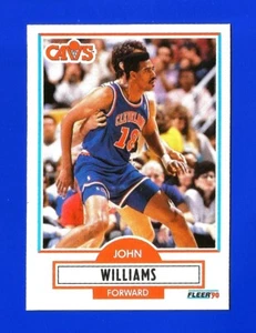 1990-91 Fleer Basketball #37 John Williams NRMINT + CLEVELAND CAVALIERS (SB1) - Bild 1 von 2