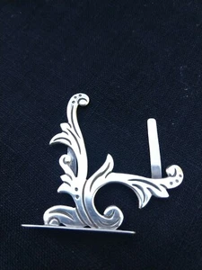 980 STERLING SILVER MEXICAN TAXCO PLACE CARD TABLE CARD HOLDERS SET OF SIX VTG - Picture 1 of 9