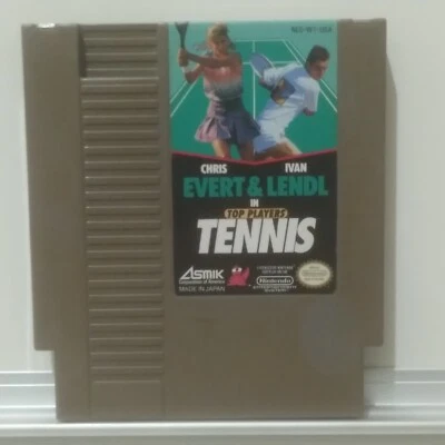 NES Chris Evert & Ivan Lendl In Top Players Tennis  Asmik 1990 Rated E Cartridge - Image 1 of 4