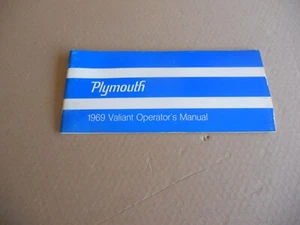 Nuevo de Lote Antiguo Original 1969 Plymouth Valiant Instrucciones de Operación Manual del Propietario - Imagen 1 de 5