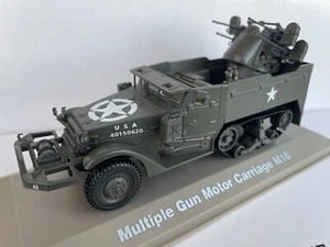HALF TRACK M16 MULTIPLE GUN MOTOR CARRIAGE DE 1940 AU 1/43 SCALE 6690003 ATLAS - Foto 1 di 3