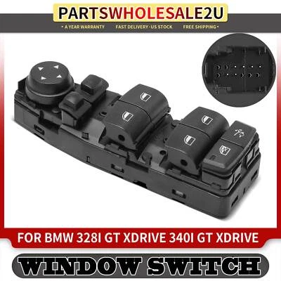 Novo interruptor de janela de energia dianteiro esquerdo para BMW 328i GT xDrive 340i GT xDrive - Imagem 1 de 4