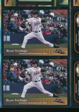 Lot (2) 2011 Grandstand Ryan Verdugo Richmond Flying Squirrels (CD2) SWSW6 