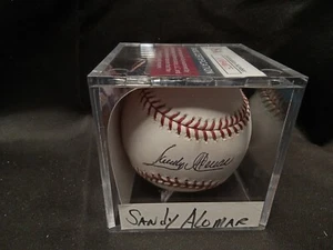Sandy Alomar Cleveland Indians Signed MLB Baseball JSA BB # - Picture 1 of 3