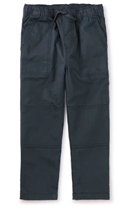 TEA COLLECTION Jersey-Lined Woven Pants - Indigo - NWT Boys 12 - Picture 1 of 1