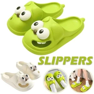 Cartoon 3D Big Eye Dog Slippers Soft Pillow Slides Sandals Cloud AU Shoes E5V4 - Picture 1 of 18