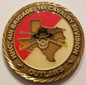 US Army HHC 4th Brigade 1st Cavalry Division Outlaws For Excellence 2" - Bild 1 von 1