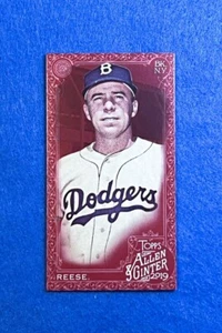 2019 Topps Allen & GinterX Mini Red Pee Wee Reese 2/5 - Picture 1 of 2