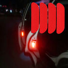 4x Red Reflective Strip Car Door Handle Safety Warning Tape Sticker Accessories