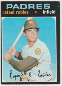 1971 Topps MLB #408 Rafael Robles - 1st-ever Padres' at-bat - Picture 1 of 2