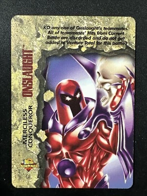 Marvel Overpower ONSLAUGHT Promo card Merciless Conqueror Special VERY RARE - Image 1 of 2