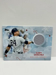 2020 Topps Holiday Gary Sanchez Game Used Relic New York Yankees #WHR-GA - Picture 1 of 2