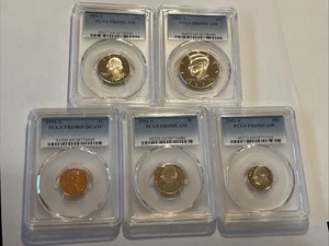 1991-S 5pc Proof Set - PCGS PR69DCAM - Picture 1 of 12