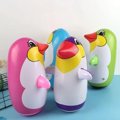 Inflatable Cartoon Toy Cute Penguin Toy Float Pool Animal Toy Funny Blow up Toy - Image 1 of 4