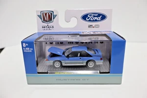 1/64 Máquinas M2 1988 Ford Mustang GT R62 Azul Diecast Modelo Coche 32600-62 - Imagen 1 de 1