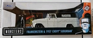 Jada Metals Die Cast FRANKENSTEIN & 1957 Chevy SUBURBAN 1:24 UNIIVERSAL MONSTERS - Picture 1 of 7