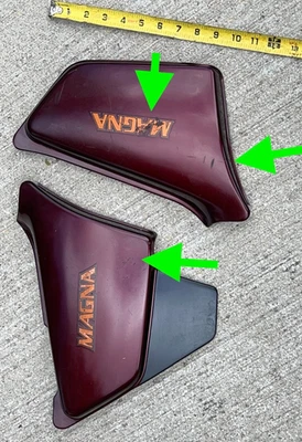 1984 Honda VF700 VF 700 700c Magna V42 Right Left Side Fender plastic cover Foto 1 de 4