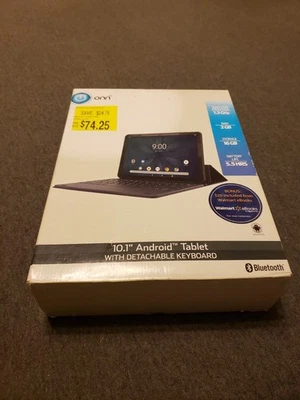 Onn 10.1" Android Tablet 16GB 2GB Ram & Keyboard **NIB** - Image 1 of 4