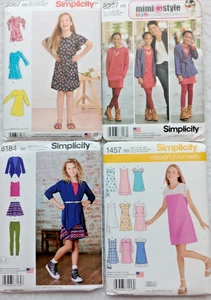 Niñas Plus 8.5~16.5 Vestido Leggings Pantalones Top Simplicidad Costura Patrón U-ELIGE - Imagen 1 de 10