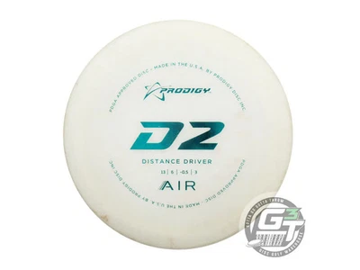 Disco de golfe Prodigy Discs AIR D2 156g branco azul folha GALCÁRIO distância driver - Imagem 1 de 2