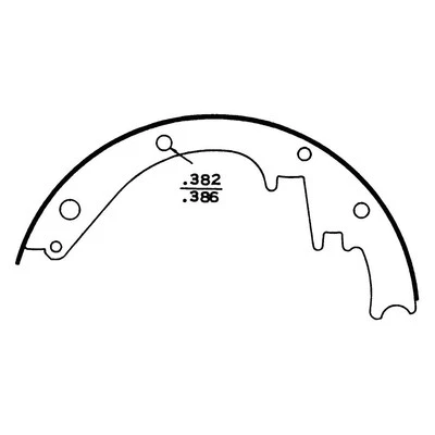 For Ford Thunderbird 1957-1958 Wagner Z161 QuickStop Rear Drum Brake Shoes Foto 1 de 2