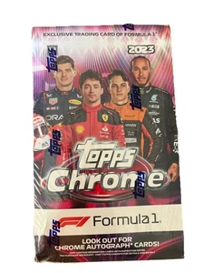 2023 Topps Chrome Formula 1 Racing Factory Sealed Hobby Box 1 Auto 20 Packs - Picture 1 of 3