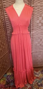 Vintage 70's Vicky Vaughn Dress Cottagecore Boho Hippie Union Made USA S/M - Picture 1 of 13