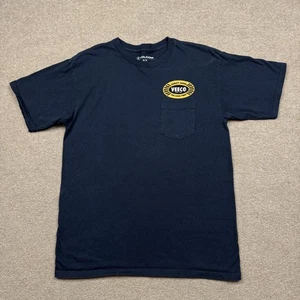 Volcom Men's Shirt Size M Blue Short Sleeve Vintage Y2K Surf Outdoor Pocket Tee - Picture 1 of 10