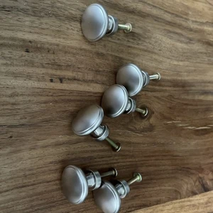 Griffe schrank knopf Metall Matt Edelstahl- Optik - Bild 1 von 3