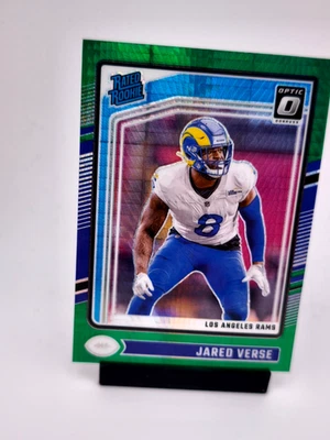Jared Verse RC GREEN HYPER PRIZM 2024 Panini Donruss Optic Los Angeles Rams DROY - Image 1 of 2