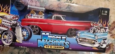 Muscle Machines 1959 El Camino 2002 California Too Cool series in Red 71166 NEW - Image 1 of 3