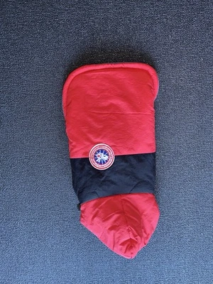 Pet Dog Jacket With The Hood Size Small Coat Color Red And Black - Image 1 of 4