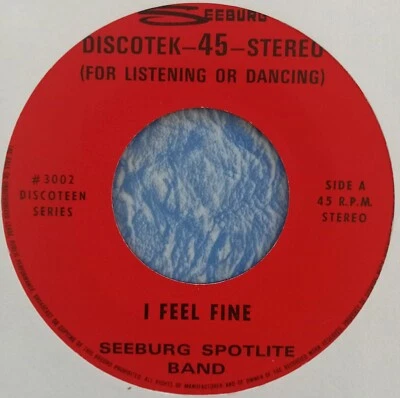 Hear 1964 BEATLES SOUL INSTRO Seeburg Spotlite Band "I Feel Fine / Say What" 45 - Image 1 of 3