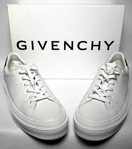 Givenchy City Sport Court Low-Top Leather Sneakers White / Black- SZ 46 EU 13 US - Picture 1 of 8