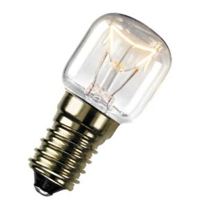 GE 15w 240v SES/E14 Pygmy Oven Light Bulb Lamp 300°c Degree Heat Resistant