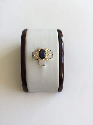 Anillo de oro amarillo macizo 14K - talla 8,5 - R300 Foto 1 de 4