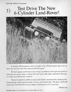 Land Rover Serie IIA 1966 anuncio impreso original - Imagen 1 de 1